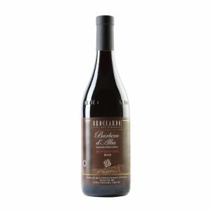 Bottle of Barbera d'Alba Superiore DOC "Martina" 2019 by Broccardo – Piedmont red wine.