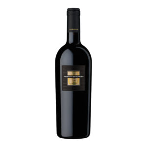 Bottle of Primitivo di Manduria "Sessantanni" DOP 2019 – San Marzano. Iconic full-bodied red wine from Puglia.