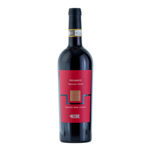 Alt Text: Aglianico "1910" Taburno DOCG 2021 by Ocone – bottle close-up with red label