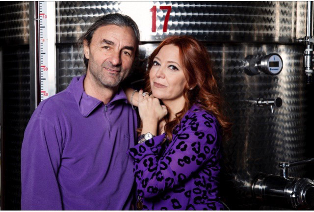 Marika and Sergio, founders of Cantina La Marchesa in Lucera, Puglia.