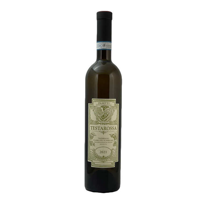 Trebbiano Superiore Testarossa DOC 2021 - Pasetti bottle. Italian White Wine