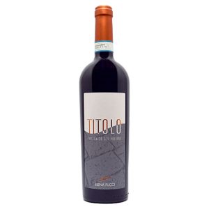 A bottle of Aglianico del Vulture Titolo, highlighting its elegance and refinement.
