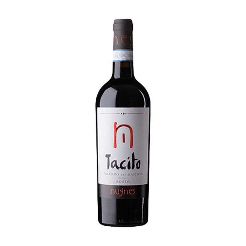 Bottle of Falerno del Massico Tacito Rosso DOC 2020 by Nugnes.