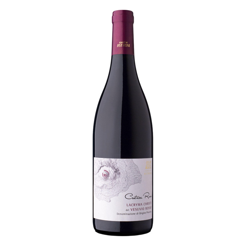 Lacryma Christi Cratere Rosso DOP 2023 by Cantine Astroni – A volcanic red wine with depth and character.